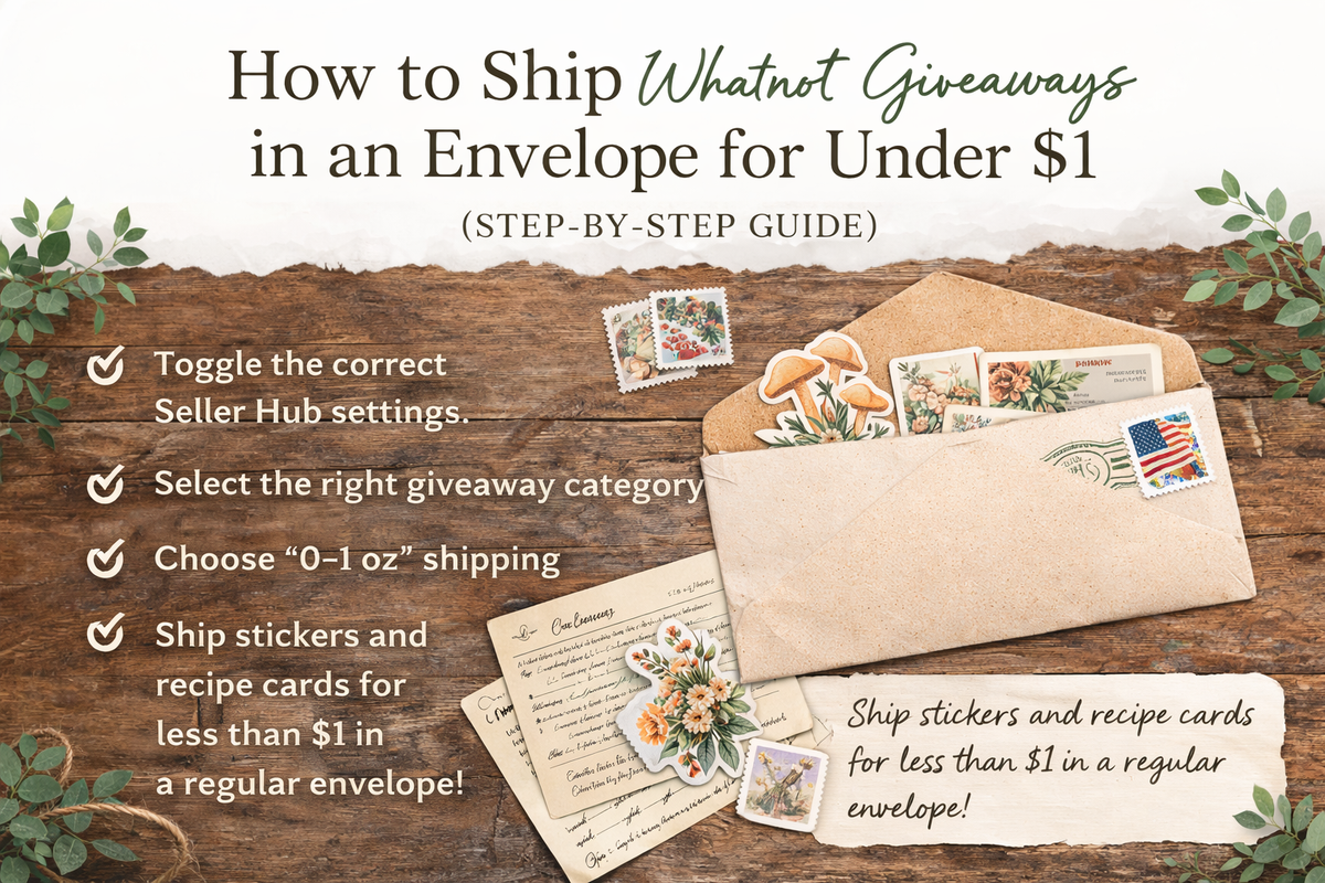 How to Ship Whatnot Giveaways for Under $1 (Step-by-Step Guide) – DIYTracy