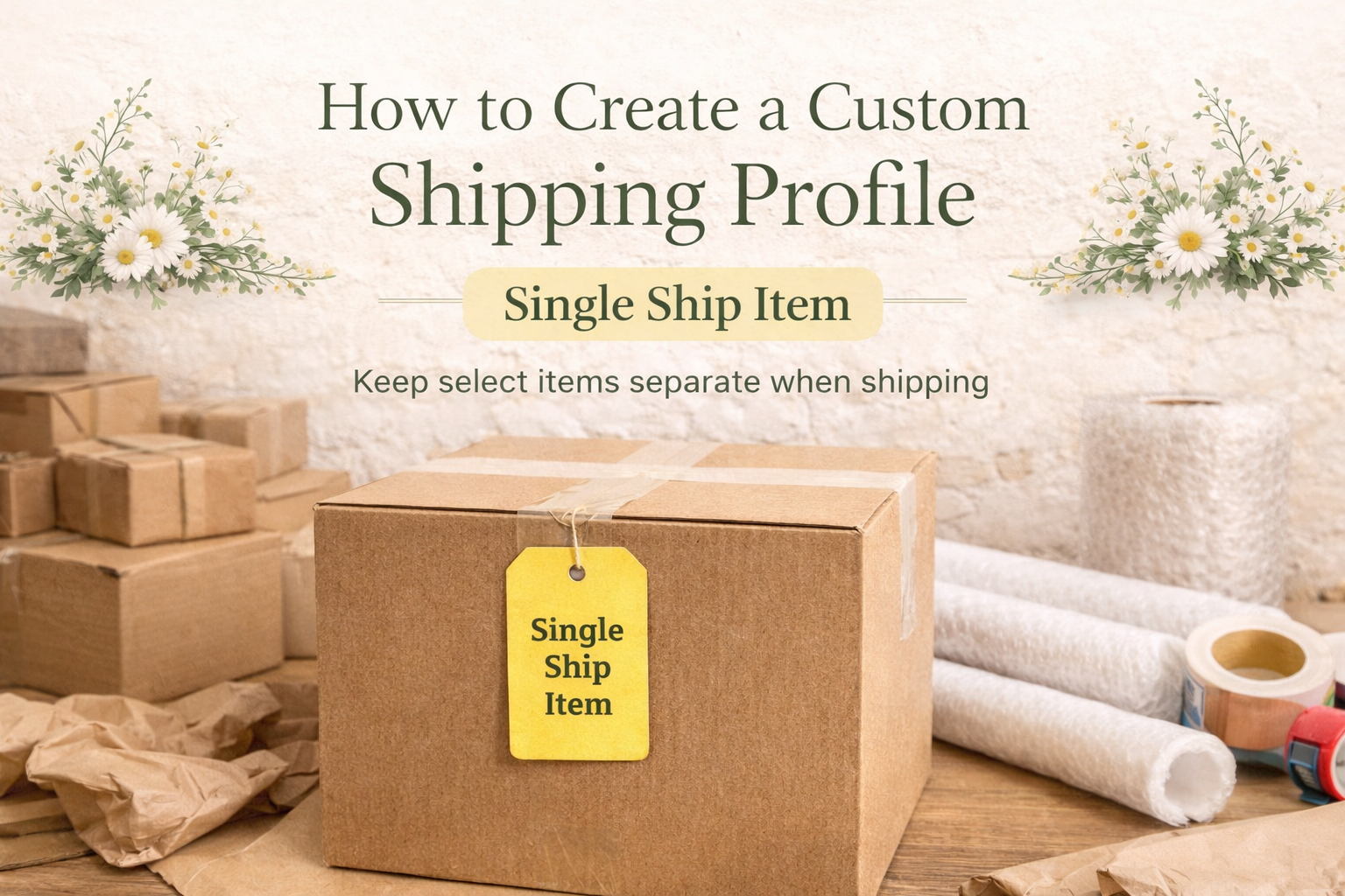 How to Create a Custom Shipping Profile (Single Ship Items)