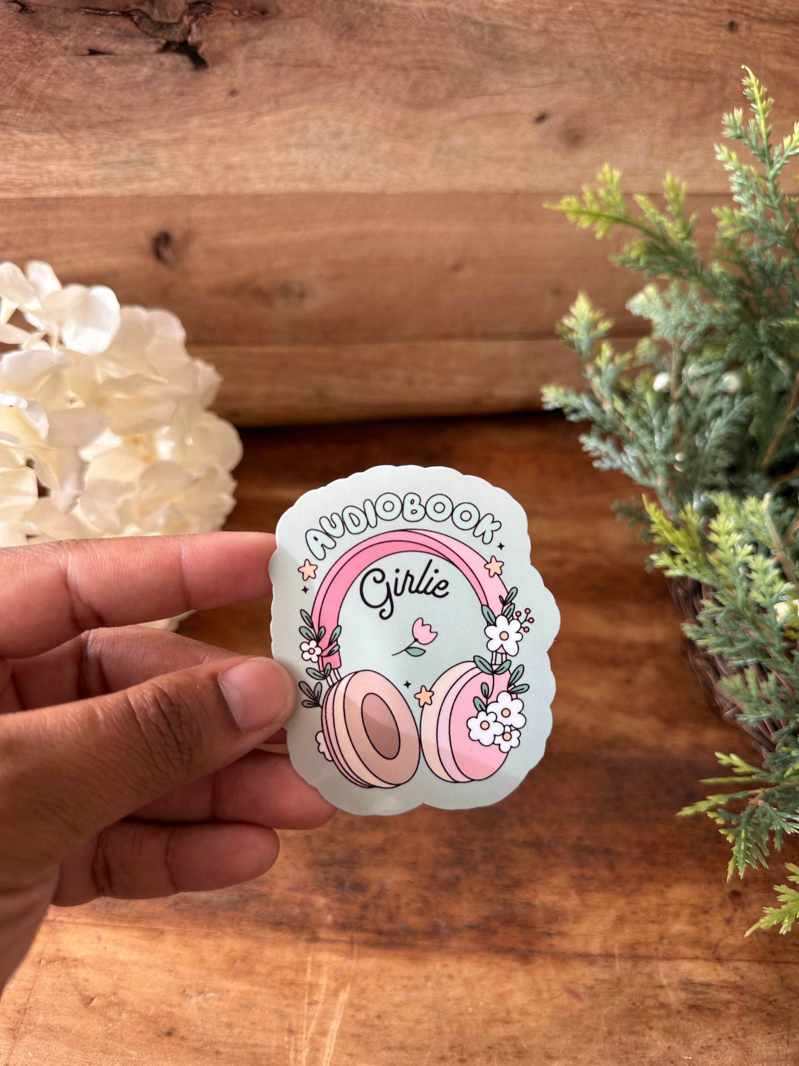 Audiobook Girly Sticker