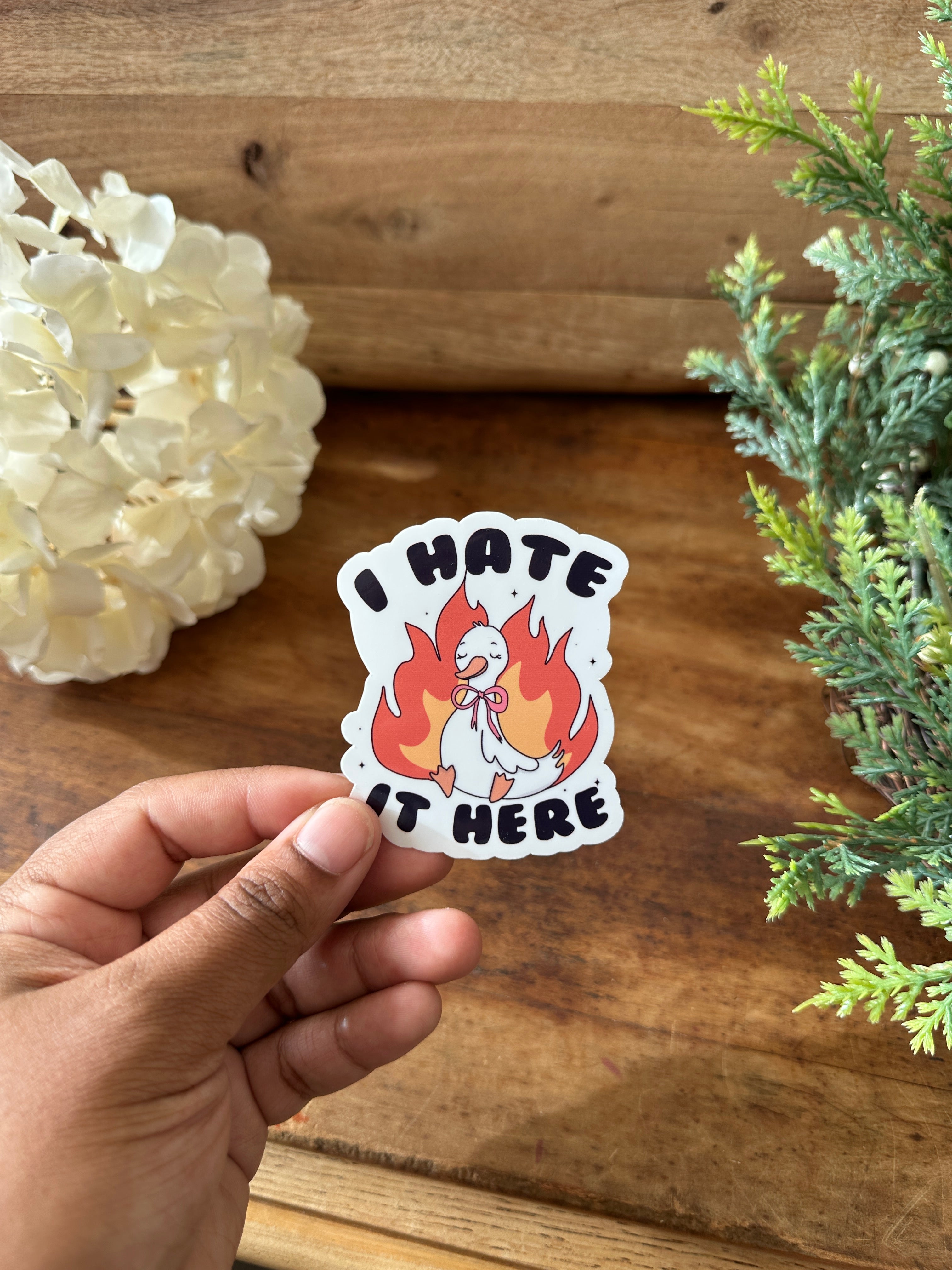 I Hate It Here Sticker