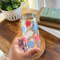 Red, White, & Blue Flowers Cup