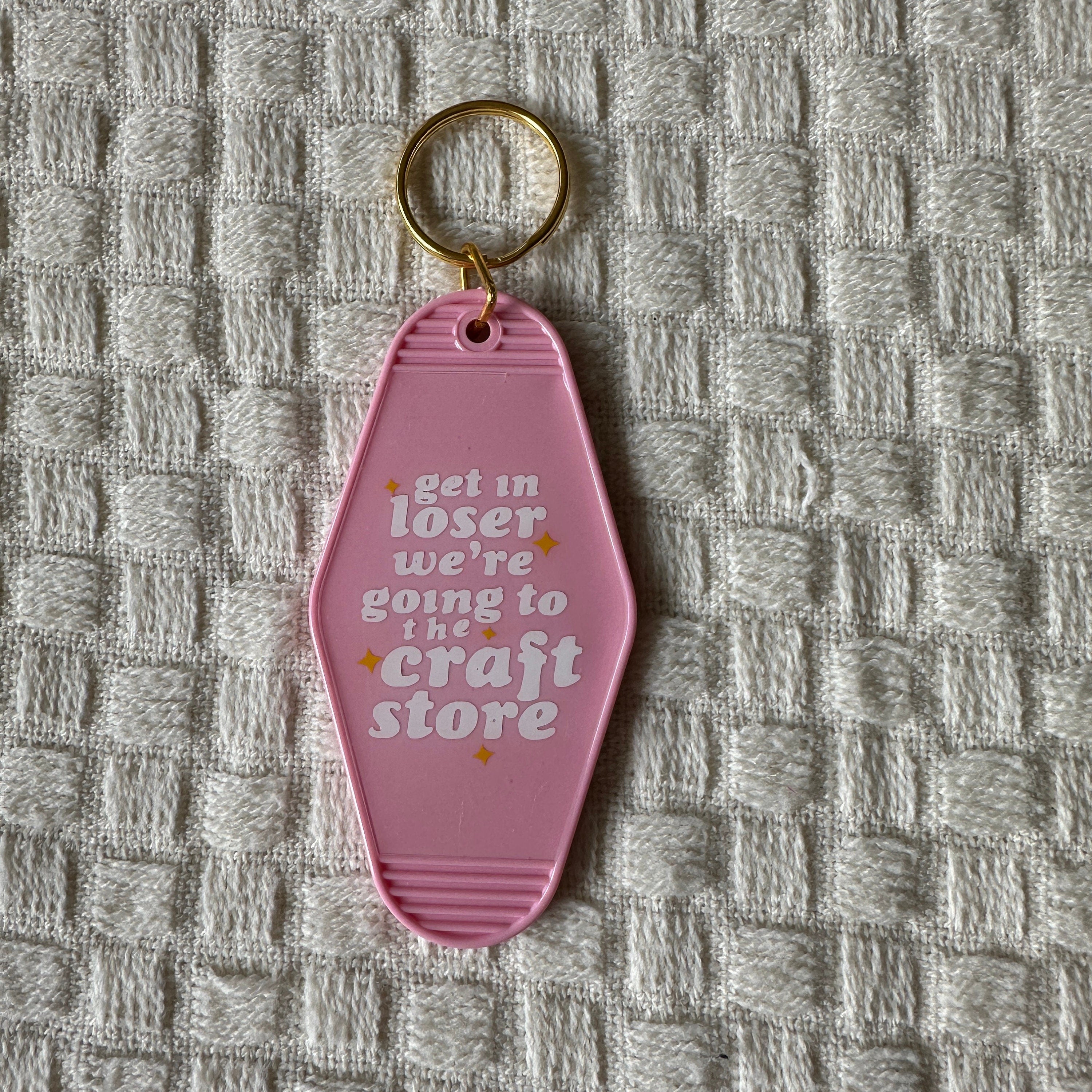 Craft Store Motel Keychain