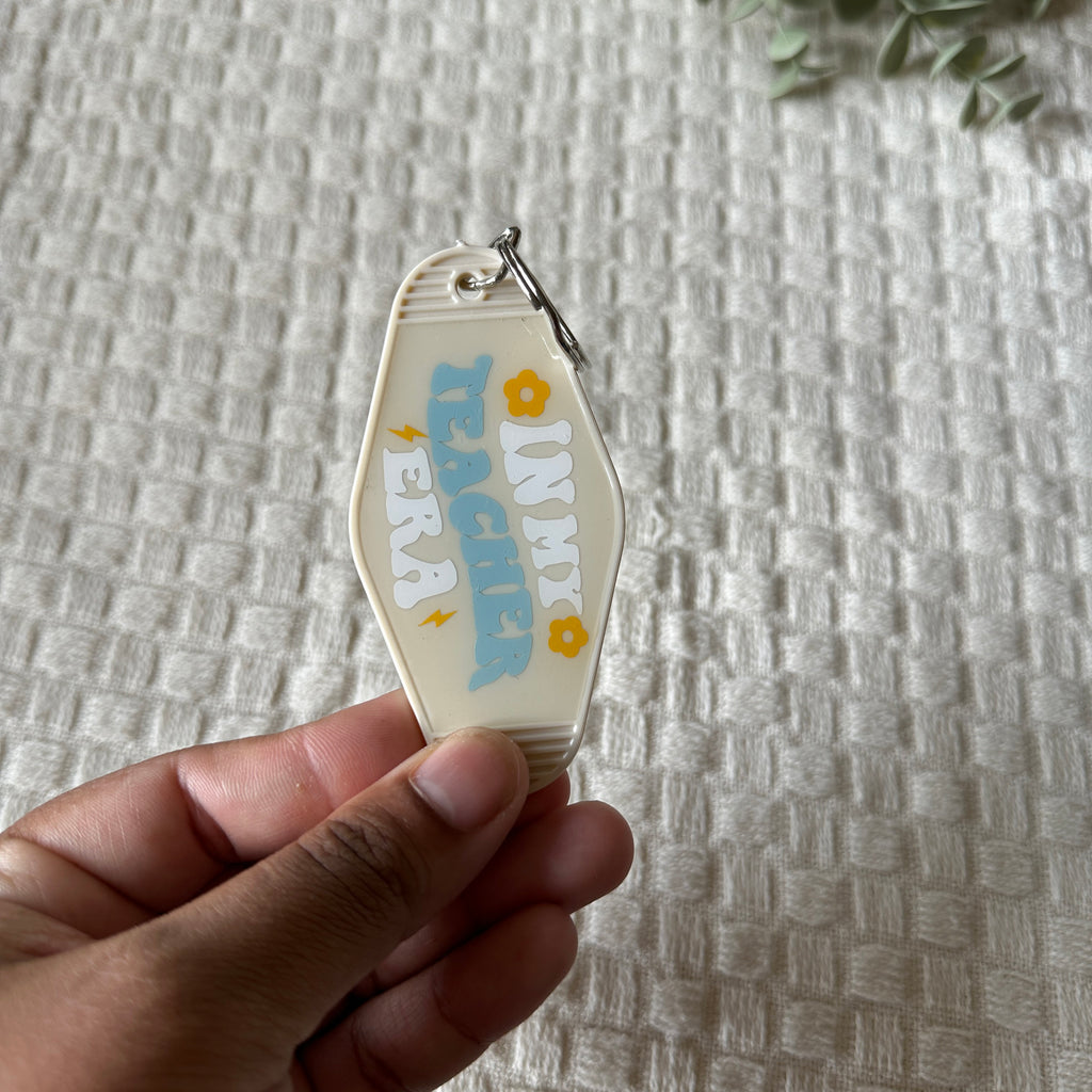 Teacher Era Motel Keychain