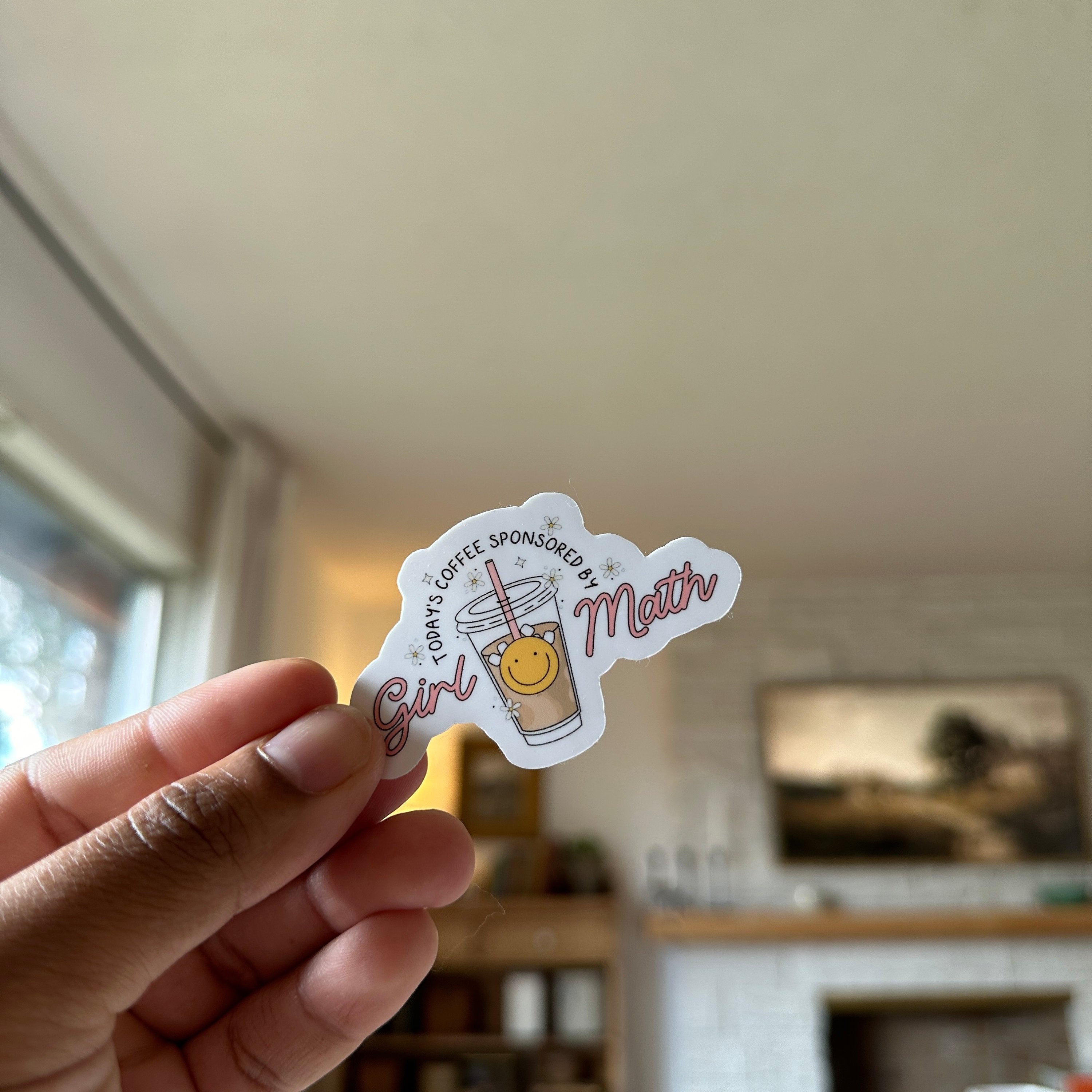 Girl Math Iced Coffee Sticker